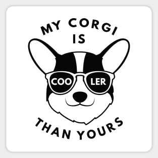 My Corgi Is Cooler Than Yours Sticker